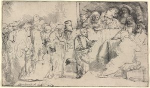 Le Christ Disputant avec les Docteurs : une Esquisse - Rembrandt van Rijn