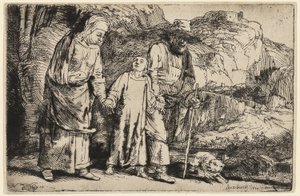 Le Christ revenant du temple avec ses parents