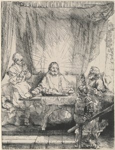 Le Christ à Emmaüs : le grand format - Rembrandt van Rijn