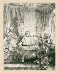 Le Christ à Emmaüs (la grande planche)