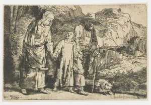 Christ revenant du temple avec ses parents