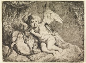 Cupidon au repos, d
