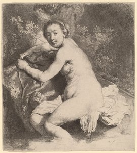 Diane au bain - Rembrandt van Rijn