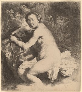 Diane au bain - Rembrandt van Rijn
