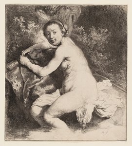 Diane au bain - Rembrandt van Rijn