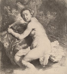 Diane au bain - Rembrandt van Rijn