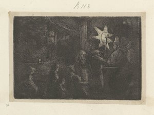 Les Rois Mages : une scène nocturne