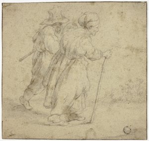 Couple de paysans âgés - Rembrandt van Rijn