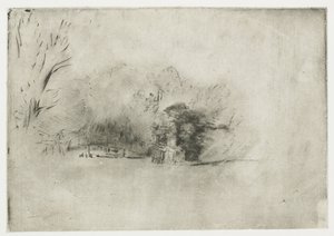 Ferme parmi les arbres
