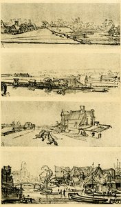Quatre études de paysage - Rembrandt van Rijn