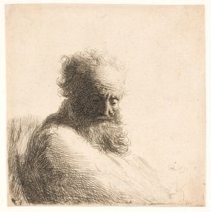 Vieil Homme Barbu. Buste - Rembrandt van Rijn