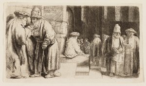 Juifs dans la synagogue - Rembrandt van Rijn