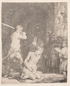 La décapitation de Jean-Baptiste - Rembrandt van Rijn