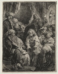 Joseph racontant ses rêves - Rembrandt van Rijn