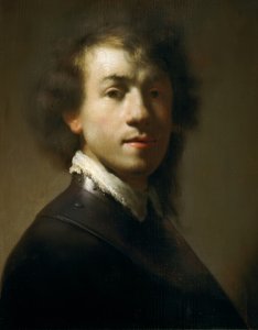 Jeune autoportrait en guerrier - Rembrandt van Rijn