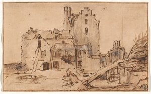 Le château de Kostverloren en décrépitude