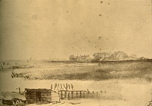 Dessin de paysage, vers 1630 - Rembrandt van Rijn