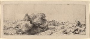 Paysage avec un laitier