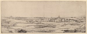 Paysage avec vue sur Haarlem (Le champ du peseur d