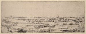 Paysage avec vue sur Haarlem (Le champ des peseurs d