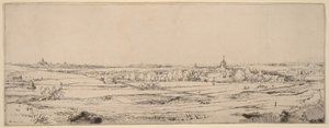 Paysage avec vue sur Haarlem (Le champ des peseurs d