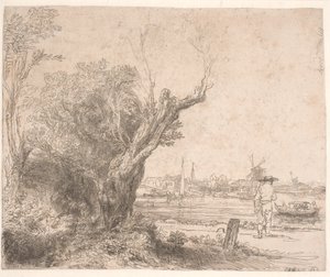 Paysage. "De Omval" - Rembrandt van Rijn