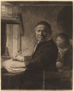 Lieven Willemsz van Coppenol: la plus petite plaque - Rembrandt van Rijn