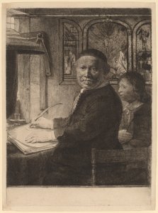 Lieven Willemsz van Coppenol: la plus petite plaque - Rembrandt van Rijn