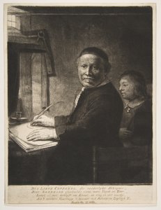 Lieven Willemsz van Coppenol avec son petit-fils, ca. 1658 - Rembrandt van Rijn