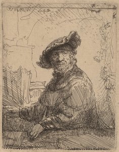 Homme dans une tonnelle, 1642 - Rembrandt van Rijn