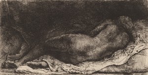 Négresse allongée, 1658