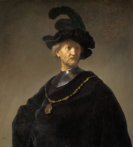 Vieil homme avec une chaîne en or