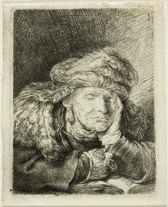 Vieille femme dormant - Rembrandt van Rijn
