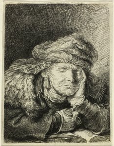 Vieille femme dormant - Rembrandt van Rijn