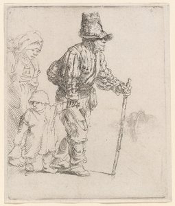 Famille paysanne en vadrouille - Rembrandt van Rijn