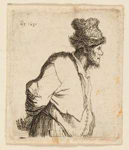 Paysanne avec les mains derrière le dos - Rembrandt van Rijn