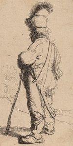 Polonais appuyé sur un bâton, vers 1632 - Rembrandt van Rijn