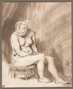 Femme nue assise - Rembrandt van Rijn