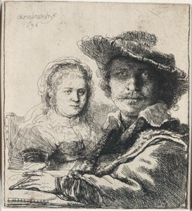 Autoportrait avec Saskia - Rembrandt van Rijn