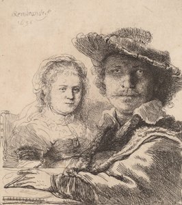 Autoportrait avec Saskia - Rembrandt van Rijn