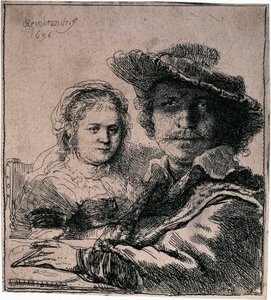 Autoportrait avec Saskia, 1636 - Rembrandt van Rijn