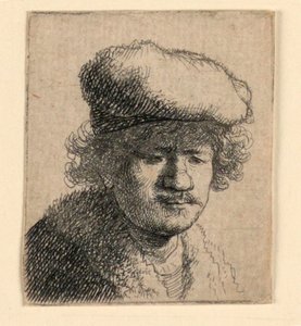 Autoportrait avec casquette tirée en avant