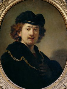 Autoportrait avec chapeau et chaîne en or, 1633