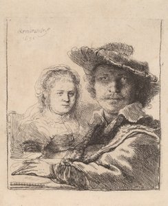 Autoportrait avec Saskia, 1636 - Rembrandt van Rijn