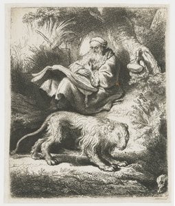 Saint Jérôme lisant - Rembrandt van Rijn