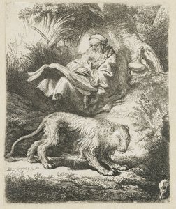 Saint Jérôme lisant - Rembrandt van Rijn