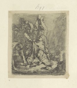 Lapidation de Saint Étienne (Recueil de quatre-vingt-cinq estampes originales) - Rembrandt van Rijn