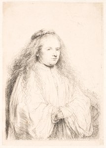 Étude de Saskia en Sainte Catherine (la "Petite mariée juive") - Rembrandt van Rijn