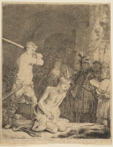 La Décapitation de Jean-Baptiste - Rembrandt van Rijn