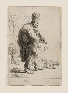 Le violoniste aveugle - Rembrandt van Rijn